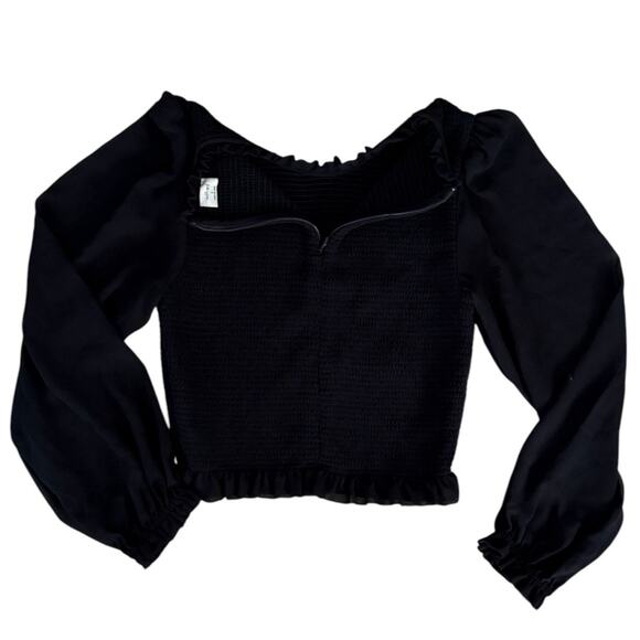 Wilfred Aritizia Black Long Sleeve Blouse Size Small - Picture 6 of 8